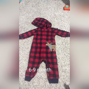 6-12 month Christmas pajamas and winter gear